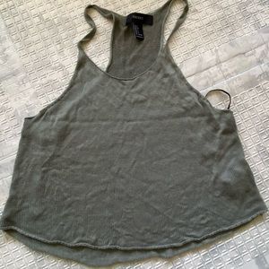 Forever 21 olive green tank top